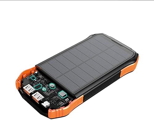 Charger de ondas de caixa compatível com Motorola Moto E32 - Solar sem fio Rejuva PD POWER PACK, Banco de Power de Backup Solar para Motorola Moto E32 - Jet Black