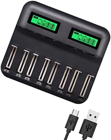 Mobestech Chargers 3pcs8 Digital C Baterias AAA LCD Dampla