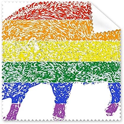 Rainbow Gay Pig LGBT Limpeza de pano Tela Triços Limpador 5pcs