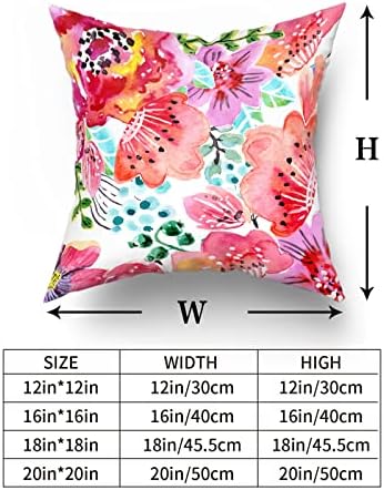 Granbey Peony Flower Troad Capa de travesseiro de 18 x 18 polegadas de 2 cm de 2 travesseiros de arremesso de flor de flor floral