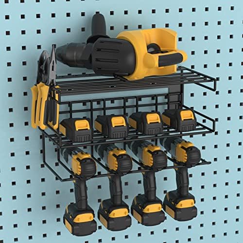 Montagem da parede do organizador da ferramenta elétrica Vidor, suporte de parede do suporte para perfuração, organização e armazenamento