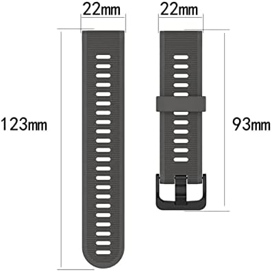 Tiras de banda de vigia de silicone eeomoik para Garmin Fenix ​​5 5 mais 6Pro 22mm Purrenner 935 945 S60 S62 Smartwatch