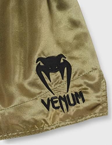 Venum muay thai shorts clássico - cáqui/preto - xxl