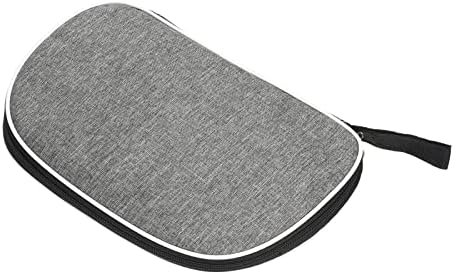 Patikil Ping Pong Pong Paddle Caixa, tênis de tênis de tênis capa macia saco de contêiner saco em forma de fã para
