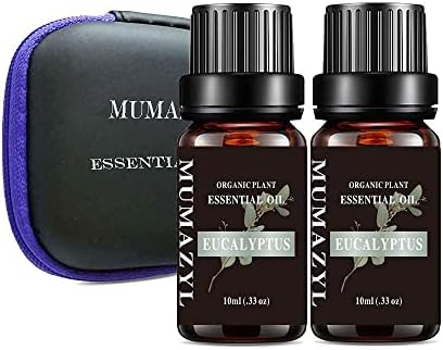 Mumazyl 2pack Eucalyptus e 4pack Óleos essenciais conjuntos de óleos terapêuticos terapêuticos puro e natural com jasmim, rosa,