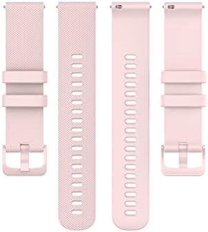 Bedcy 18 20 22mm Banda de relógio para Garmin Venu Vivoactive 3 Vivomove HR Silicone Wrist Strap Vivoactive4 4S Forerunner 245