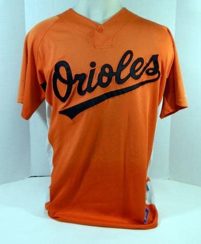 2007-08 Baltimore Orioles Paul Chmiel #26 Game usou Orange Jersey BP Ext 48 0 - Jogo usado MLB Jerseys