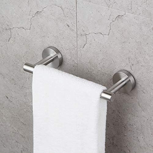 Gerzwy de 9 polegadas Pequena barra de toalha de cozinha escovada Armário de aço inoxidável Organizador de banheiro montado