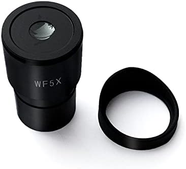 Acessórios para microscópio Campo largo WF5X Olhepiece para microscópio estéreo, tamanho de montagem de 30 mm ou 30,5 mm de campo