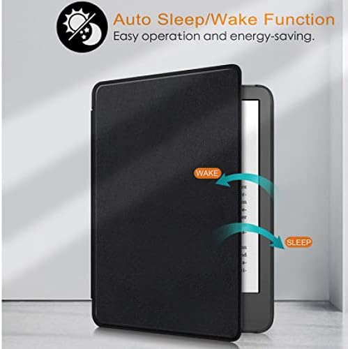Caso esbelto para o Kindle All-Now Kindle, capa inteligente colorida de couro PU com despertar/sono automático, encaixe