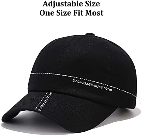 Voilipex 4 Pack Baseball Cap para homens homens de baixo perfil Capto de algodão Hat de chapéu liso ajustável