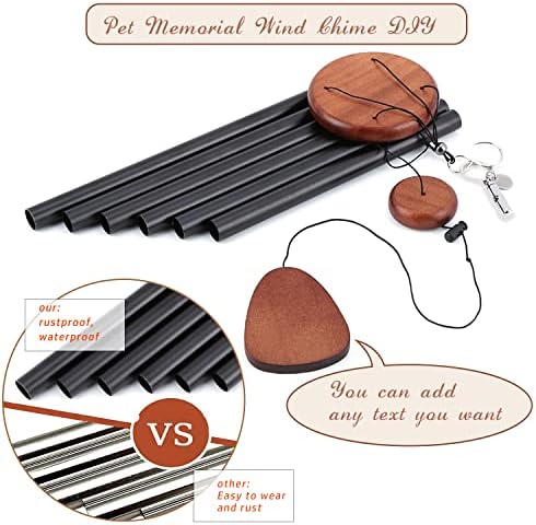 Lukphylia Pet Memorial Wind Chime, perda de presentes de simpatia para cães, gato que passa pelo carrilhão de vento de lembrança,