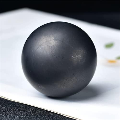 Ganggu Shungite Sephere Cura natural Cura à mão Made Meditation Decor Gemstone Exercício Hand Rock Energy Stone