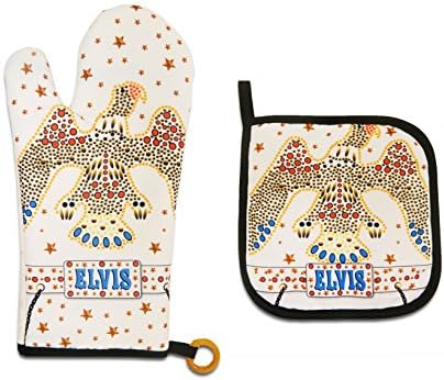 Elvis Pote Porte do forno Mitt Set