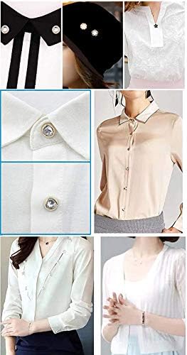 Botões de broche de camisa feminina de 20pcs