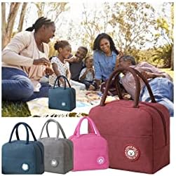 Lancheira para adultos personalizados portátil de design fofo de lancheira bento espessado isolamento térmico bolsa de lancheira