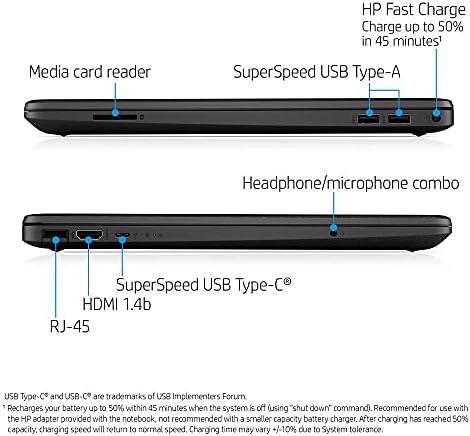 2022 mais recente HP 15.6 FHD Laptop fino e leve, Intel Celeron N4020 de núcleo duplo N4020