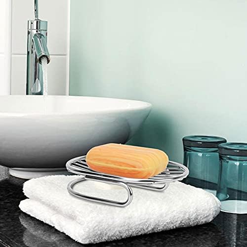 Taufe Travel Soop Reccameter 304 Aço inoxidável Soofre de suporte de sabão Stand Stand Soap Dish Box