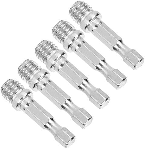 Adaptador de broca de parafuso de trava de rosca, 5pcs Drill Drill Adaptador de bielia Exercícios elétricos Conversão de disco de parafuso de parafuso M10