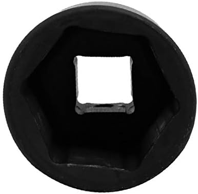 X-Dree 3/4 de polegada acionamento quadrado CR-MO 78mm Comprimento de 41 mm de 6 pontos HEX IMPACT Black (UNIDAD CUADRADA