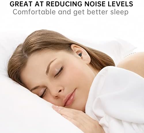 Plugues de orelha reutilizáveis ​​para redução de ruído Silicone Silicone Tops para dormir, 2 pares 8 dicas de orelha