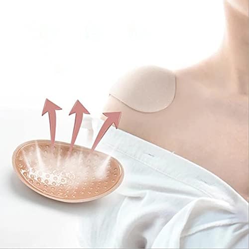 Jweemax 1Pair Anti-Slip ombreiras, ombreistas invisíveis de silicone respiráveis ​​para melhorar o formato do ombro