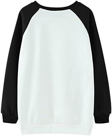 Camiseta gráfica de coração fofo para feminino para o dia dos namorados da feminina Pullover de moletom Blusa Casual de manga