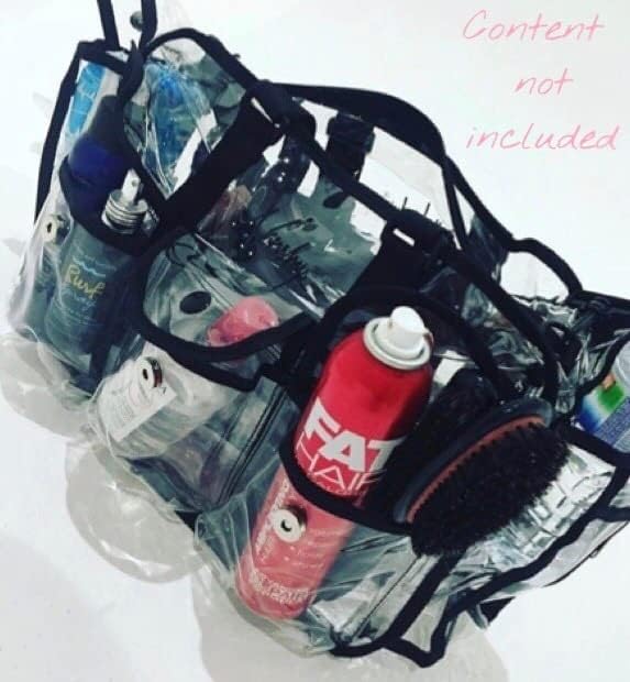 Nanshy Professional Makeup Artist Kit Bag - Clear Makeup Artist Travel Case com mais de 8 bolsos e alças fortes - organizador de