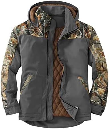 Masculino casacos de inverno bloqueio de cor para luxuosos espessos de chapéu que quente e removível de jaquetas acolchoadas