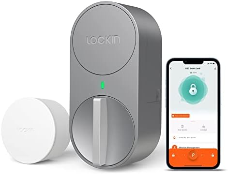 Lockin Wi -Fi Smart Deadbolt, trava de porta sem chave com Bluetooth, Alexa e Google Integration, se encaixa na maioria dos deadbols