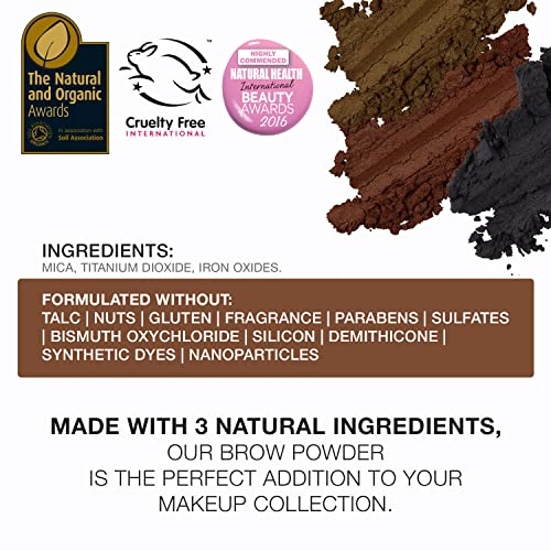 Bellapierre Mineral Brow Powder | Paraben livre | VEGAN & CRUELTIDA GRÁTIS | Todos os tipos de pele | 2.35g - Ginger Blonde