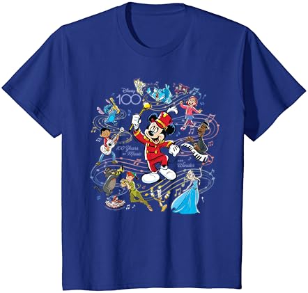 Disney 100 anos de música e maravilha mickey integral d100 camiseta