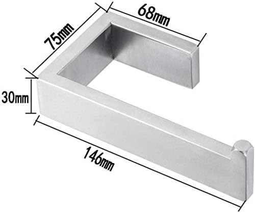 Mxiaoxia aço inoxidável porte de papel higiênico, suporte de papel higiênico polido de cozinha de banheiro de rack