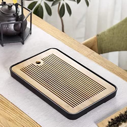 Caixa de mesa de chá chinês de bambu de 14 polegadas de bambu