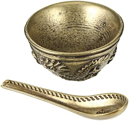 Besportble 1 tigela colher tigela pequena utensílios de cobre tigelas de decoração de casa breamia de jóias de cerâmica Coleção de decoração