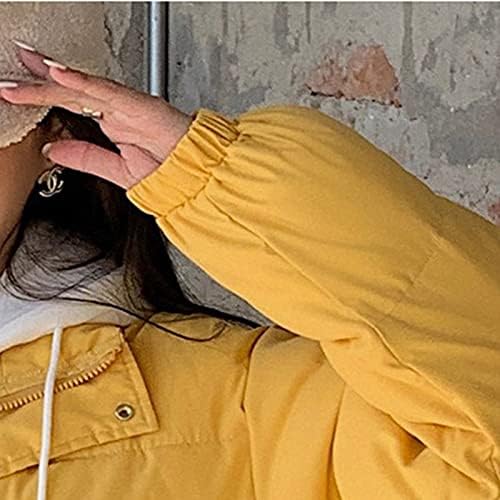 Warm Solid Solid Fit Vneck Work Windbreakers Womans Plus Size Sleeve Windbreaker de Windbreaker Spring Polyester Zip-up Lounge
