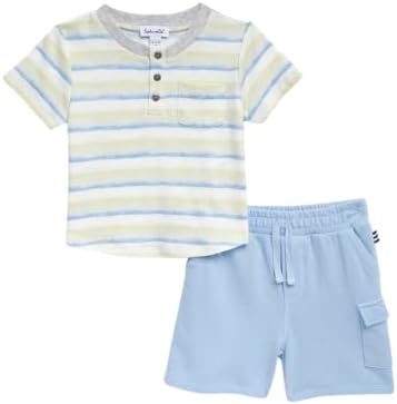 Esplêndidos Baby-Boys Popsicle Stripe Short Sets