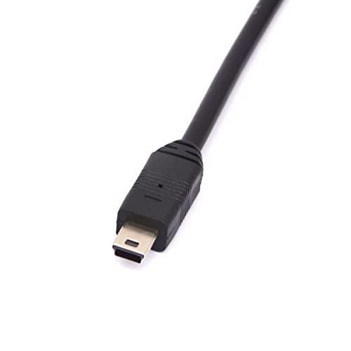 Huhanggod mini B USB 2.0 Tipo A masculino a duplo USB 2.0 Um cabo de divisor de y masculino para fornecer energia extra