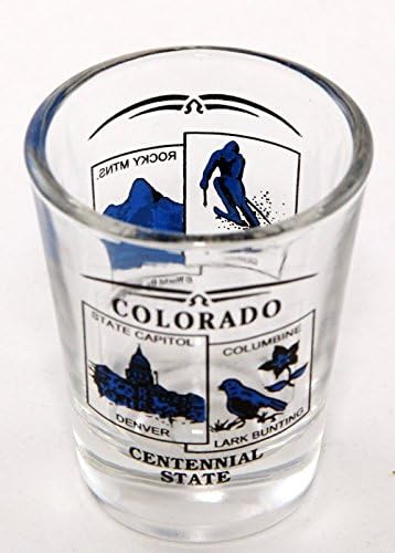 Cenário do Estado do Colorado Glass New Shot Blue