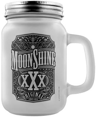 GrindStore Moonshine Fosted Mason Jar bebendo vidro