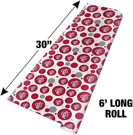 Gráficos e mais The Ohio State University Primary Logo Gift Wrap Wrapping Paper Roll