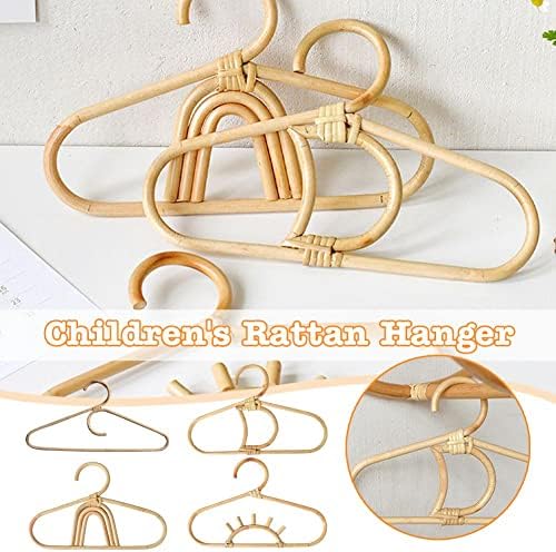 1PCS Rattan Hanger Kids Redments Organizer rack chapéu pendurado cabide de parede ganchos infantil gancho de gancho de vestes decoração rack a6y7