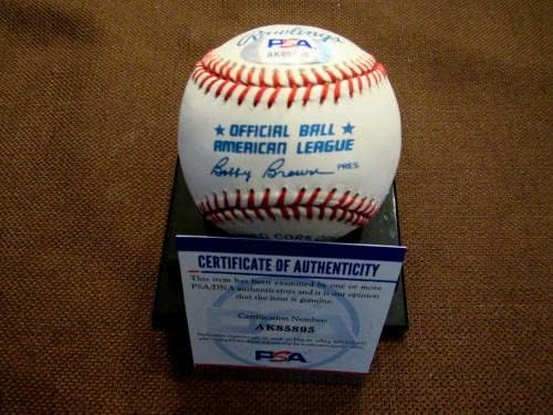 Rocky Colavito 4 HR 6-10-59 Índios Yankees assinaram o Baseball Auto OAL PSA/DNA-bolas de beisebol autografadas