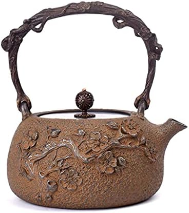 Simplicidade criativa japonesa Tetsubina de ferro fundido TEAPOT TEAPOTS Uso diário Loja de departamento Conjunto de chá de chaleira de chaleira de ferro fundido Presentes criados Presentes Retro Potes de chá para acessórios de chá solto, LSXYSP