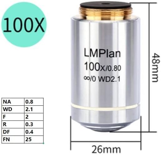 Acessórios para microscópio de laboratório Beeyng Objetivo LMP Infinito Plano de trabalho Longa Distância de trabalho F Microscópio