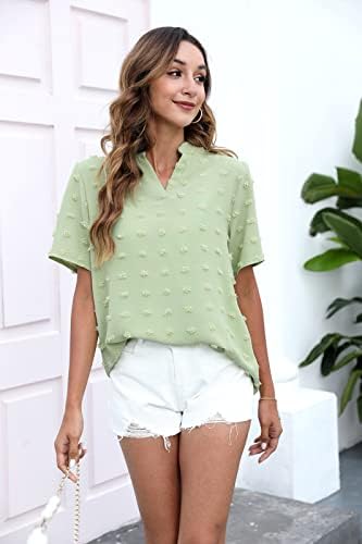 Tops de verão feminino v pesco