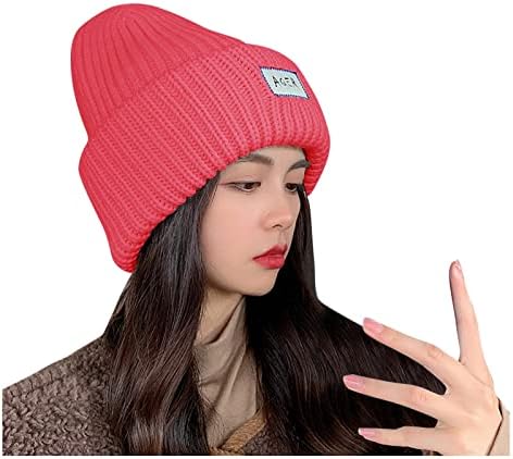 BDDVIQNN MENS MUNIMENTAS KNIT FEENIE HAT A QUENTE UNISSISEX HAT INVERNO MONS ALIMENTADOS CHAPA DE BASEBOL CHAPA BASEBOL