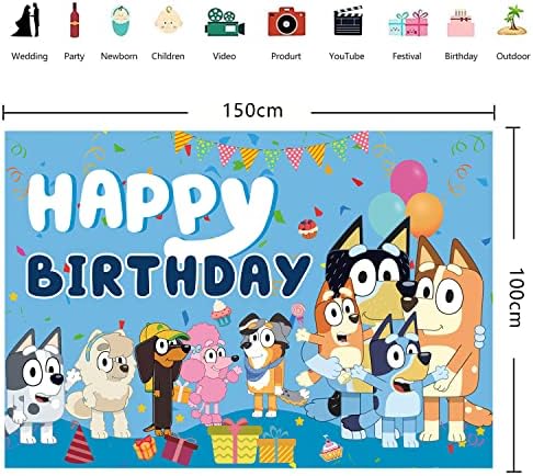Feliz aniversário, cenário para decorações de festas de cães, feliz aniversário foto de backgroud para suprimentos