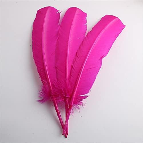 Pumcraft Feather for Craft 100pcs/lote de penas de peru naturais para artesanato 10-12 polegadas/25-30cm DIY Clothing Show Party Decoration Plume Plume-50pcs