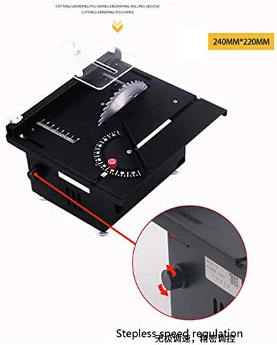 Eleption Mini Precision Table Saw Blade Máquina de corte de madeira DIY 3500rpm 24V